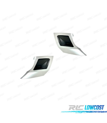 EMBELLECEDORES DE ESCAPE PARAGOLPES TRASERO LAND ROVER DISCOVERY V 17- LOOK DYNAMIC HSE PLATA MATE NEGRO