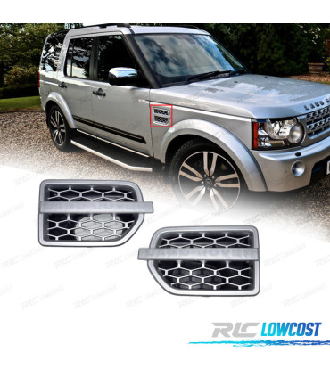 ENTRADAS DE AIRE LATERALES LAND ROVER DISCOVERY IV 09-16 PLATA MATE