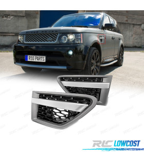 ENTRADAS DE AIRE LATERALES RANGE ROVER SPORT 10-13 LOOK AUTOBIOGRAPHY NEGRO GRIS