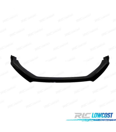 SPOILER LIP VOLKSWAGEN VW SCIROCCO 15- LOOK R NEGRO BRILLO