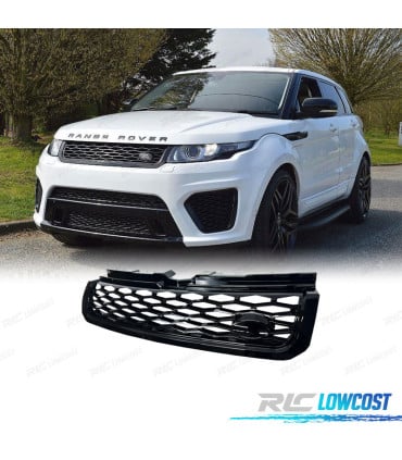PARRILLA RANGE ROVER EVOQUE 10-18 LOOK SVR NEGRO BRILLO