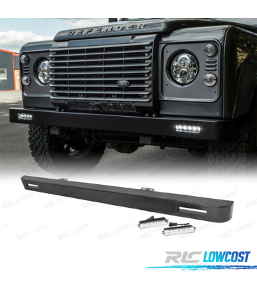 PARAGOLPES DELANTERO LAND ROVER DEFENDER 83-16 CON LUCES LED