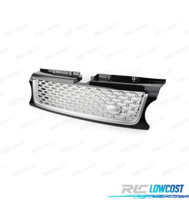 PARRILLA RANGE ROVER SPORT 10-13 NEGRO BRILLO PLATA LOOK AUTOBIOGRAPHY