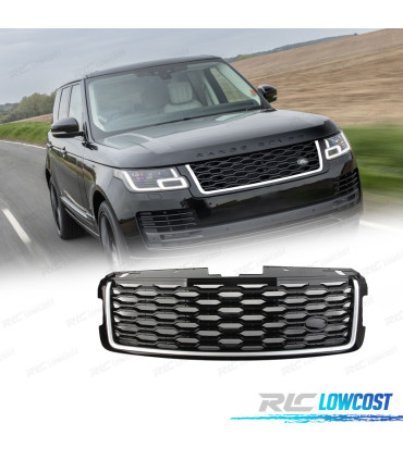 PARRILLA RANGE ROVER VOGUE 18- NEGRO BRILLO CROMO