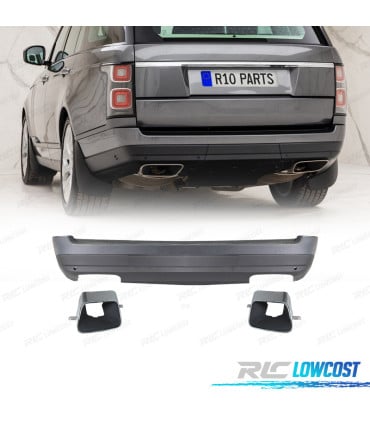 PARAGOLPES TRASERO RANGE ROVER VOGUE 18- + COLAS DE ESCAPE