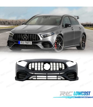 PARAGOLPES DELANTERO MERCEDES CLASE A W177 V177 18- LOOK AMG A45 NEGRO