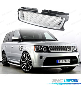 PARRILLA RANGE ROVER SPORT 10-13 NEGRO BRILLO PLATA LOOK AUTOBIOGRAPHY