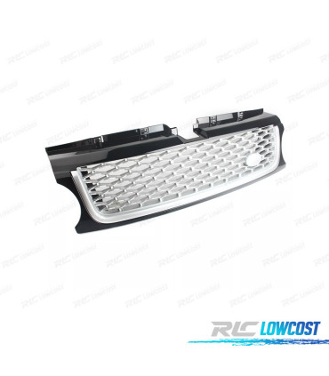 PARRILLA RANGE ROVER SPORT 10-13 NEGRO BRILLO PLATA LOOK AUTOBIOGRAPHY