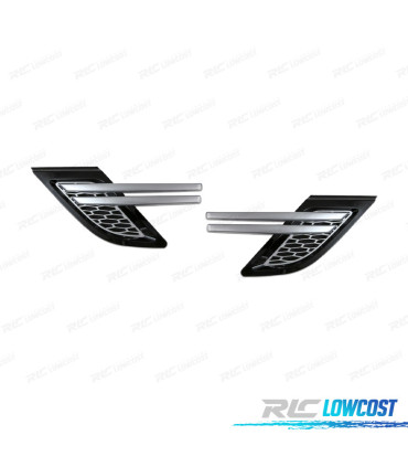 ENTRADAS DE AIRE LATERALES RANGE ROVER SPORT 14-17 NEGRO BRILLO PLATA