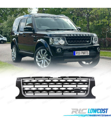 PARRILLA LAND ROVER DISCOVERY III 05-09 LOOK DISCOVERY 4 NEGRO BRILLANTE BORDE CROMO