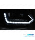 FAROS PARA VOLKSWAGEN VW T5 GP 09-14 DRL NEGROS CON INTERMITENTE LED DINAMICO
