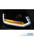 FAROS PARA VOLKSWAGEN VW T5 GP 09-14 DRL NEGROS CON INTERMITENTE LED DINAMICO
