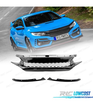 PARRILLA PARA HONDA CIVIC 16-20 LOOK TYPE R