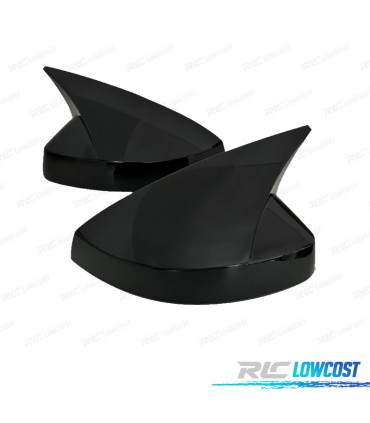 CARCASAS ESPEJOS AUDI A3 17-20 LOOK RS3 NEGRO BRILLO
