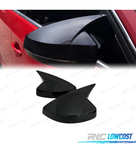 CARCASAS ESPEJOS AUDI A3 17-20 LOOK RS3 NEGRO BRILLO