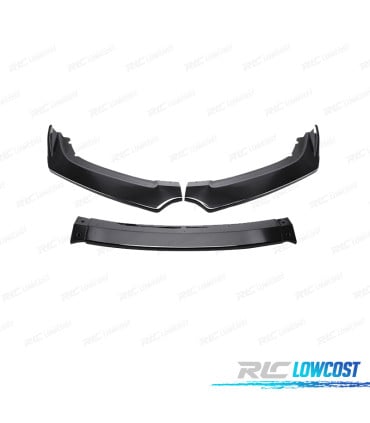 SPOILER LIP DELANTERO HONDA CIVIC 19-21 LOOK TYPE R NEGRO BRILLO
