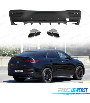 DIFUSOR MERCEDES C167 COUPE 20- LOOK GLE 63 NEGRO