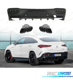 DIFUSOR MERCEDES C167 COUPE 20- LOOK GLE 63 NEGRO