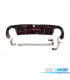 DIFUSOR AUDI A3 21- LOOK RS3 CON LUZ DE FRENO NEGRO BRILLO + LINEA ESCAPE HATCHBACK