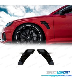 ENTRADAS DE AIRE LATERALES AUDI A4 17-20 LOOK RS4 NEGRO BRILLO