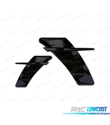 ENTRADAS DE AIRE LATERALES AUDI A4 17-20 LOOK RS4 NEGRO BRILLO