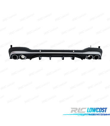 DIFUSOR MERCEDES X253 20-22 LOOK GLC 43 NEGRO CROMO