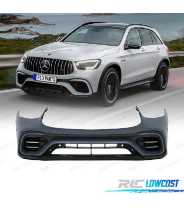 PARAGOLPES DELANTERO MERCEDES W253 20-22 LOOK GLC63 + PASES DE RUEDA