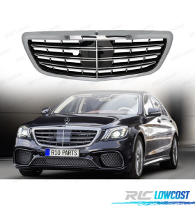 PARRILLA MERCEDES W222 18-20 LOOK S65 NEGRO CROMO