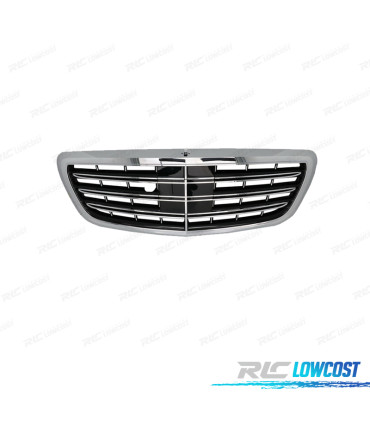 PARRILLA MERCEDES W222 18-20 LOOK S65 NEGRO CROMO ACC