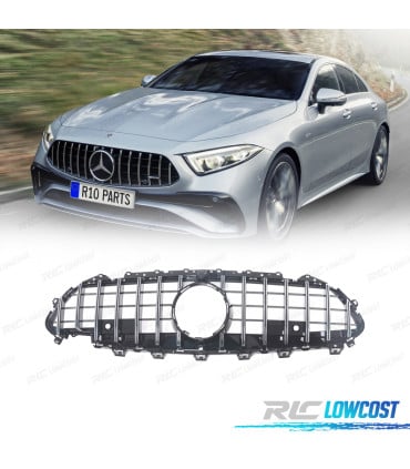 PARRILLA MERCEDES W257 18-24 LOOK GTR NEGRO CROMO