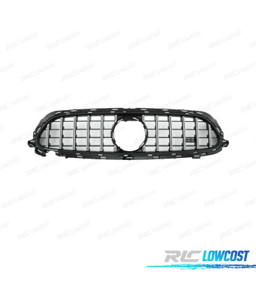 PARRILLA MERCEDES W213 21-23 LOOK GTR NEGRO CROMO