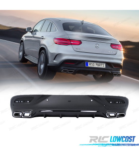 DIFUSOR MERCEDES GLE C292 COUPÉ NEGRO + COLAS ESCAPE