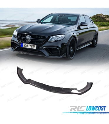 SPOILER LIP MERCEDES W213 16-20 LOOK BRABUS NEGRO BRILLO