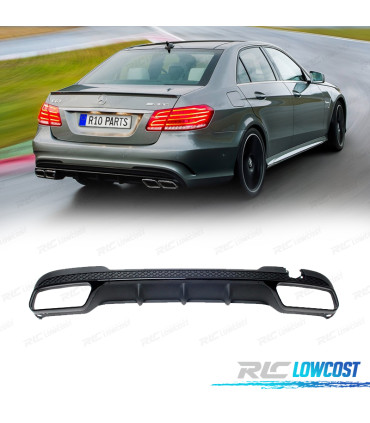 DIFUSOR MERCEDES W212 14-15 LOOK AMG E63 NEGRO BRILLO