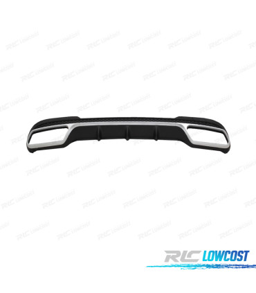 DIFUSOR MERCEDES W212 14-15 LOOK AMG E63 NEGRO CROMO