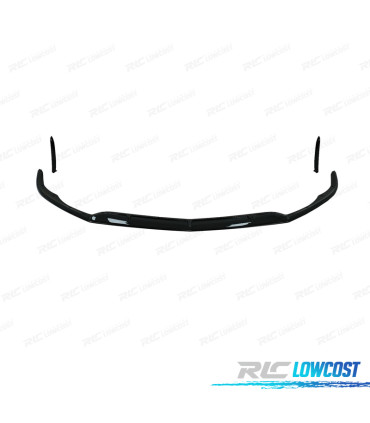 SPOILER LIP MERCEDES W205 C205 15-21 LOOK AMG C63 NEGRO BRILLO