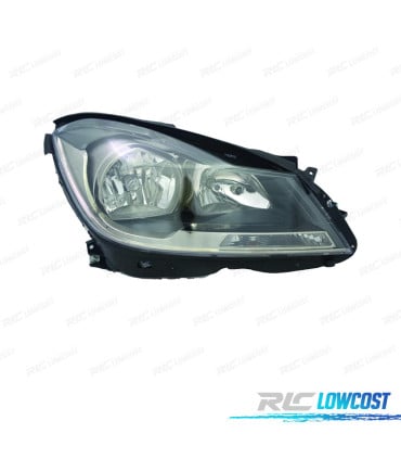 FARO DCH PARA MERCEDES CLASE C W204 10-14 FONDO NEGRO