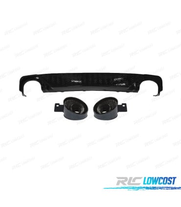 DIFUSOR AUDI A6 18-22 LOOK RS6 NEGRO BRILLO + COLAS 0---0