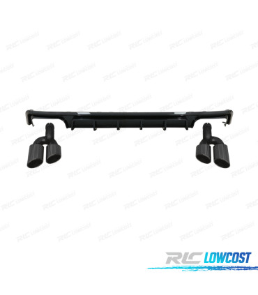 DIFUSOR AUDI A6 A6 AVANT 19-24 LOOK S6 NEGRO BRILLO