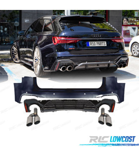 PARAGOLPES TRASERO AUDI A6L 19-24 LOOK RS6 ABT