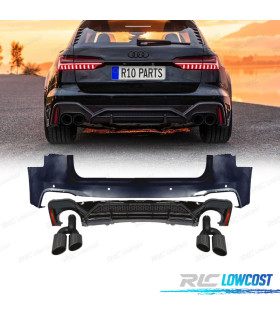 PARAGOLPES TRASERO AUDI A6 18-24 LOOK RS6 ABT