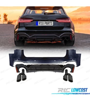 PARAGOLPES TRASERO AUDI A6 19-24 LOOK RS6 ABT