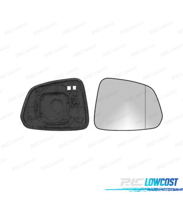 CRISTAL ESPEJO BASE DERECHO CHEVROLET CAPTIVA 08- CONVEXO TERMICO
