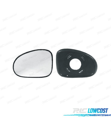 CRISTAL ESPEJO + BASE IZQUIERDO DAEWOO MATIZ 98-05