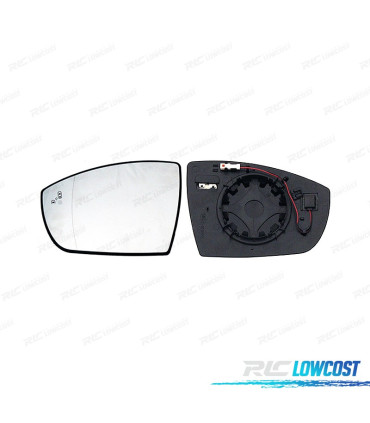 CRISTAL ESPEJO + BASE IZQUIERDO FORD KUGA 13-20 SENSOR ANGULO MUERTO