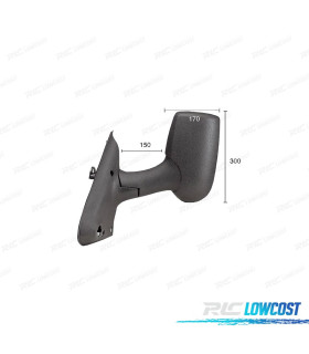ESPEJO COMPLETO IZQUIERDO FORD TRANSIT 00-09 BRAZO LARGO