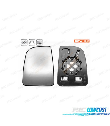 CRISTAL ESPEJO + BASE IZQUIERDO MERCEDES SPRINTER 17- CONVEXO