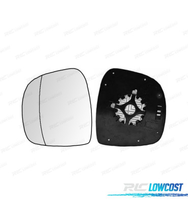 CRISTAL ESPEJO + BASE IZQUIERDO MERCEDES VITO W639 03-11 ASFERICO