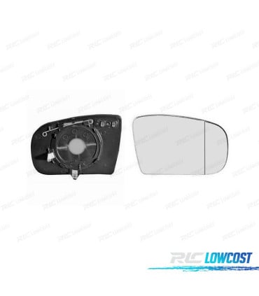 CRISTAL ESPEJO + BASE DERECHO MERCEDES W210 E 00-02