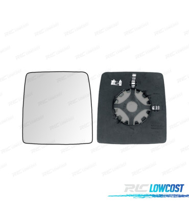 CRISTAL ESPEJO + BASE IZQUIERDO OPEL COMBO 02-11 TERMICO